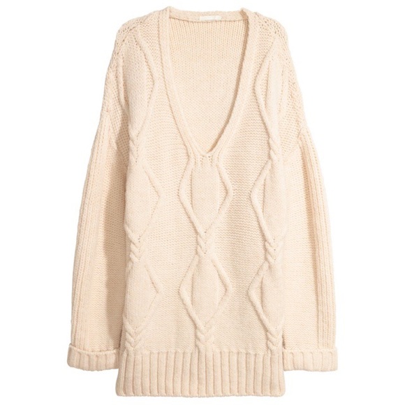 H&M Cable Knit V-Neck Sweater - Picture 2 of 14